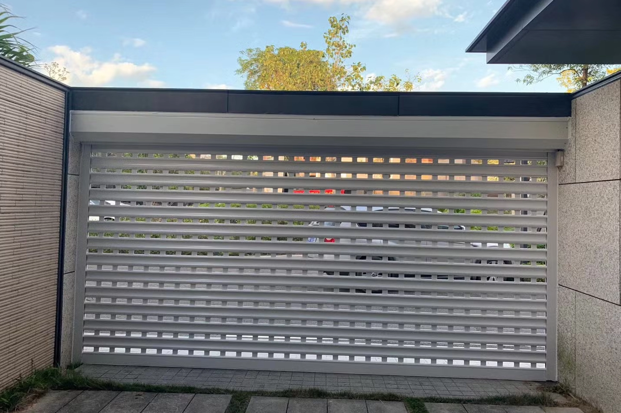 Perforated Electric Roller Shutter2