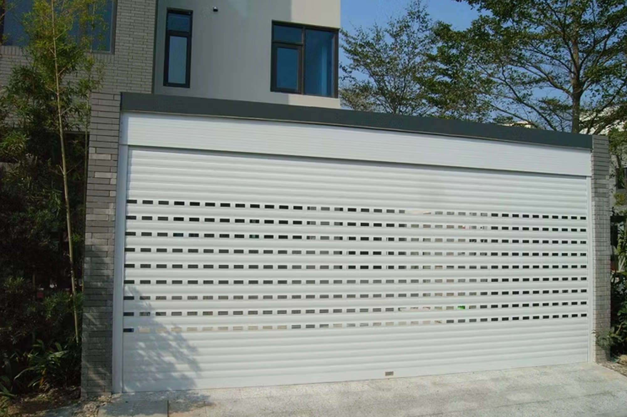 Perforated Electric Roller Shutter3